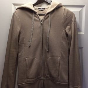 Gap tan Small full zip hoodie